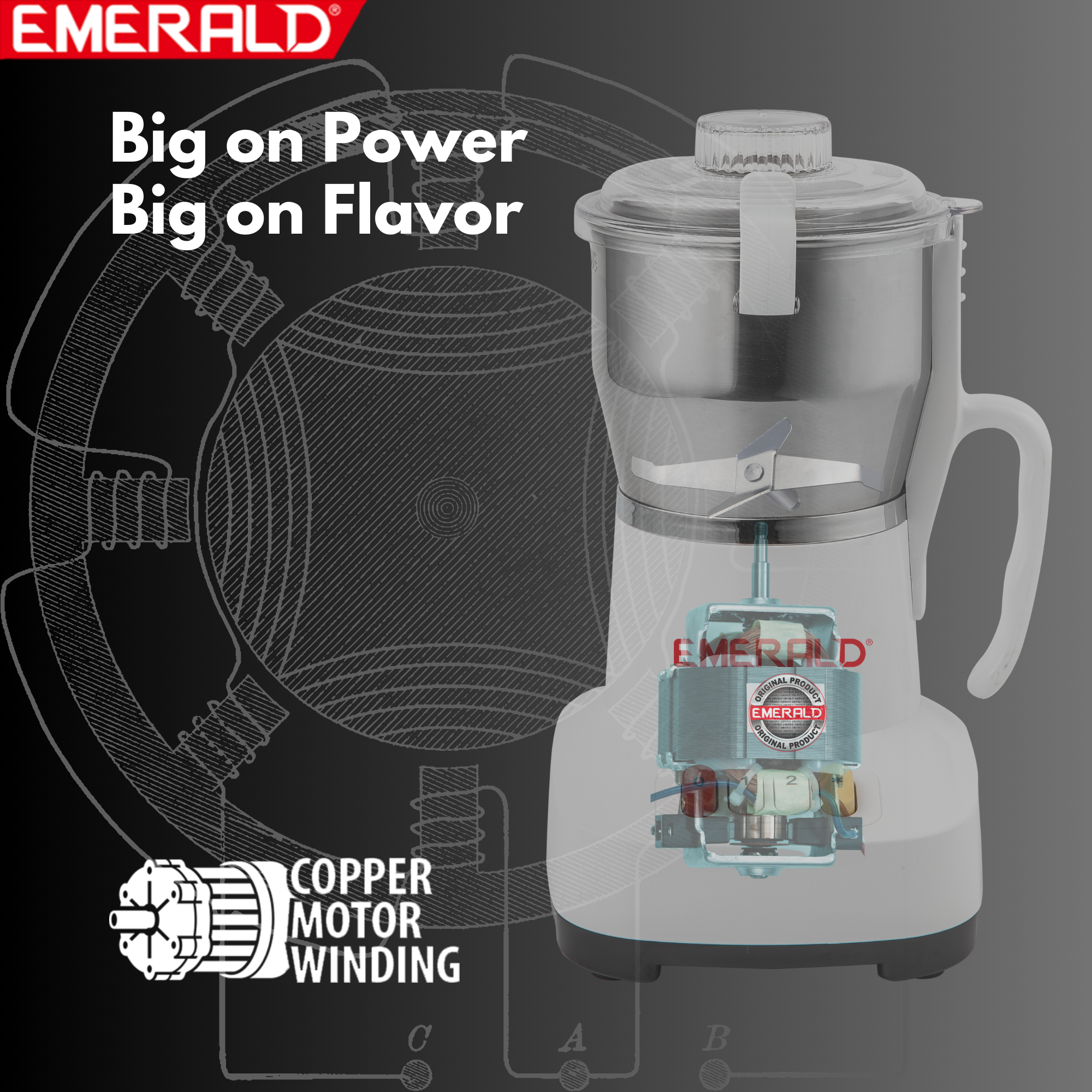 EK794CG Stainless Steel XL Raw Coffee Grinder